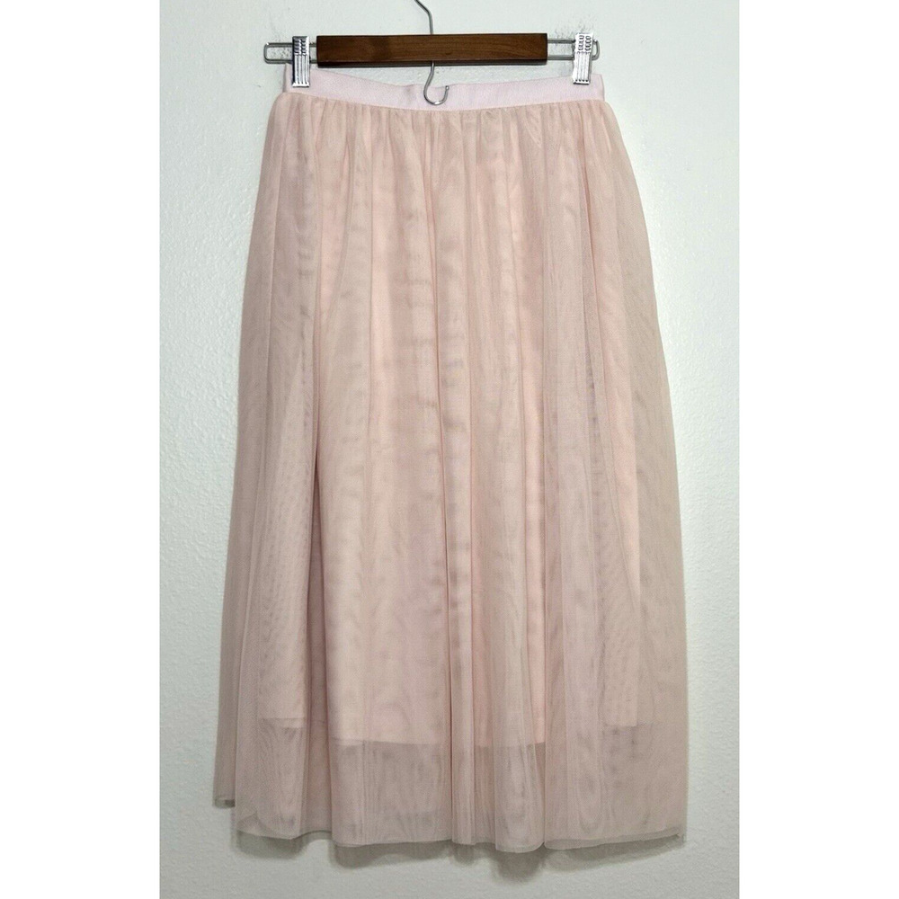 H&M Pink Tulle Midi Skirt Womens Medium Fairy Cocktail, 4 - NWT